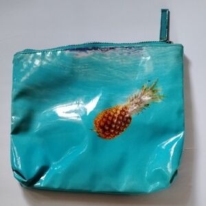 ALOHA Collection Turquoise Pineapple Cosmetic Bag
